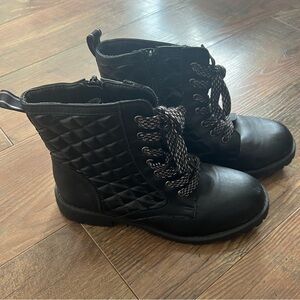 BCBGirls Black Quilted Kids Boots